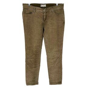 Free People Corduroy Pants Olive Green Size 28